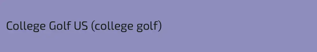 College Golf US (college golf)